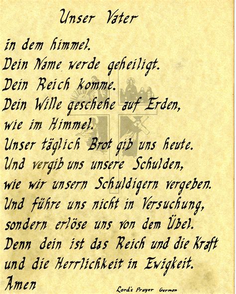 The Lords Prayer In German Words Of Wisdom Quotes The Lords Prayer