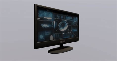 Futuristic Monitor Display - 3D Model by SimonTGriffiths