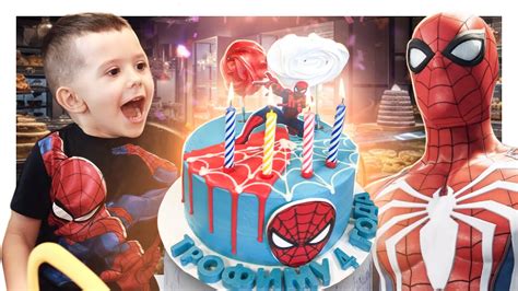 Человек паук пришел на день рождения в парк развлечений ! # ...