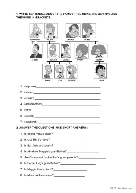 Genitiv English Esl Worksheets Pdf Doc