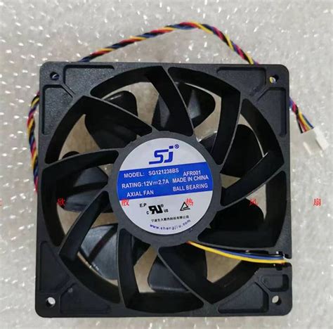 Кулер (вентилятор) SJ (SG121238BS) 12V, 2.7A, 120x120x38 мм, 4 pin (пин ...