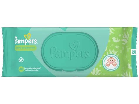 Lenço Umedecido Pampers Aroma De Aloe Vera 48 Unidades Lenço