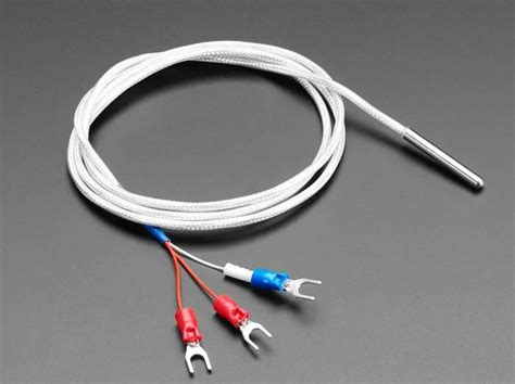 Class Ab Stainless Steel Probe 3 Wire Flexible Pt100 Sensor Rtd Platinum Resistance Temperature