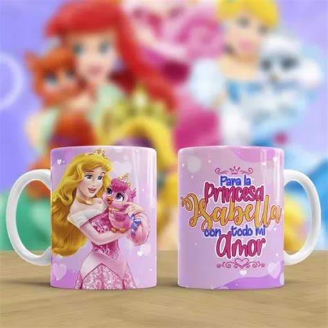 Kit Imprimible Plantillas Tazas Princesas Disney Sublimar M En Venta