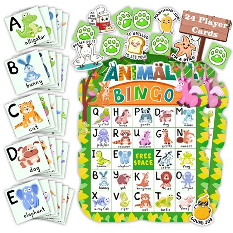 Amazon.com: Animal Bingo Game for Kids Toddler Adults Family