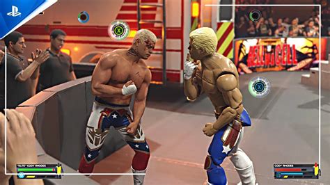 Robot Cody Rhodes Vs Cody Rhodes Ambulance Match Insane 4k Ps5