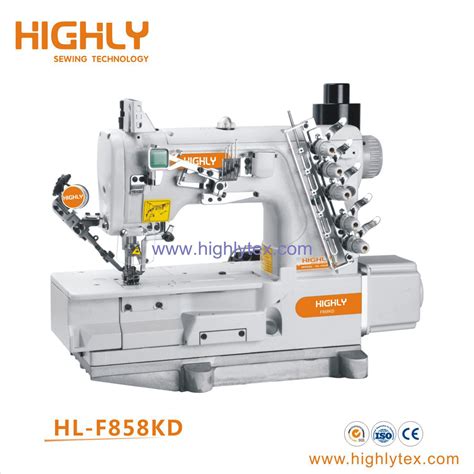 F858 High Speed Flat Bed Interlock Stretch Sewing Machine China Multi Needle Sewing Machine