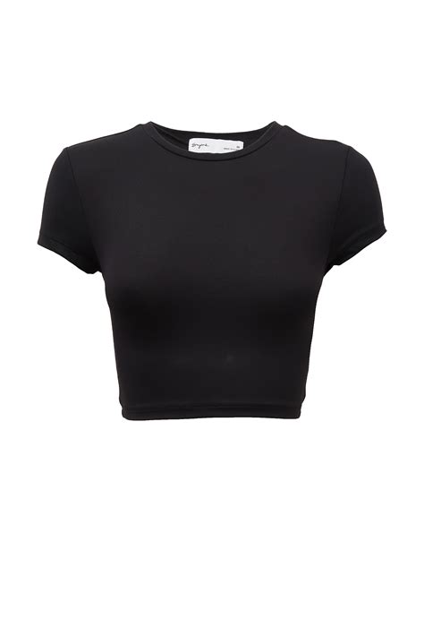 Luxe Cropped Short Sleeve Top