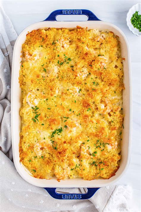 Easy Baked Shrimp Mac And Cheese A Farmgirl S Dabbles