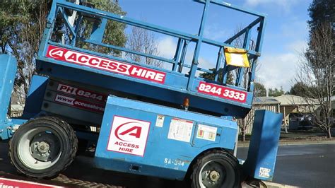 Loading A Scissor Lift Onto A Flatbed Truck Youtube