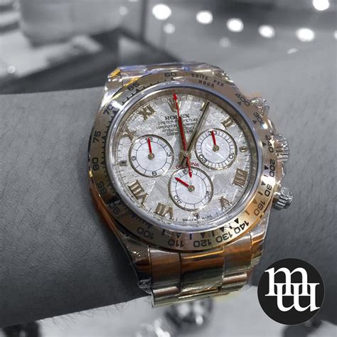 JualJam Tangan Rolex Daytona White Gold Meteorite Dial