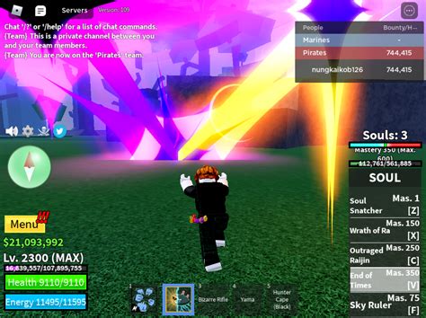 Blox Fruit Lv 2300 Unverified SOUL Fruit All Skills Unlocked