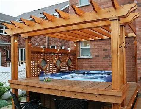 65 Epic Hot Tub Deck Plans - Backyard Boss