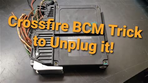 Chrysler Crossfire How To Unplug The BCM Body Control Module YouTube