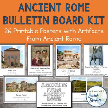 Ancient Rome Bulletin Board Kit With Primary Sources Printable Posters