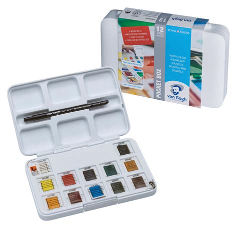 Van Gogh Aquarelverf Pocket Box Met 12 Halve Napjes 2088631