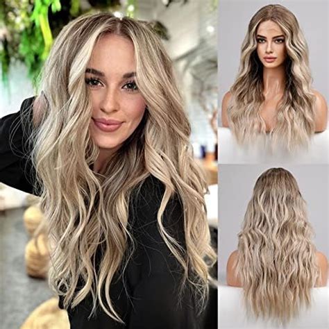 Haircube Long Ombre Ash Blonde With Highlight Lace Front