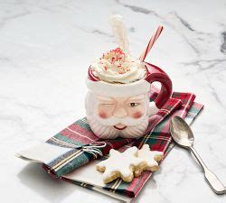 Santa Claus Ceramic Mugs Pottery Barn