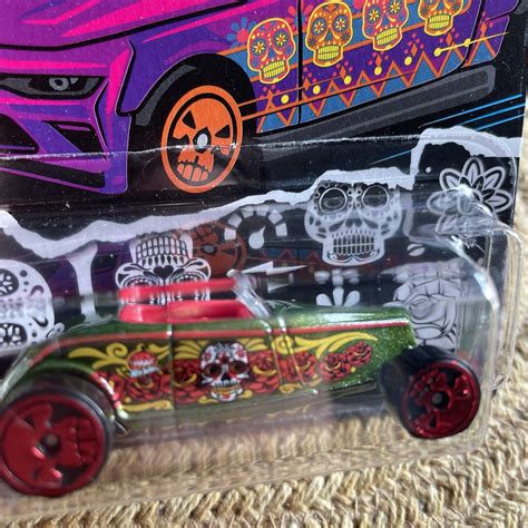 2021 Hot Wheels Halloween Day Of The Dead 1 5 33 Ford Lo Boy Toy Car