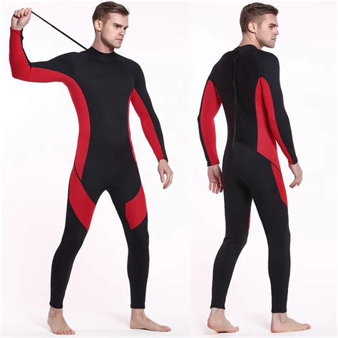 Sbart Wetsuit Men Full 3mm Neoprene Surfing Suit Diving Snorkeling