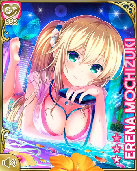 Qp Flapper Mochizuki Erena Girlfriend Kari Girl Barefoot Bikini Blonde Hair Breasts