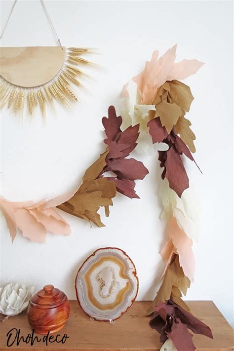 How to make a DIY Fall Leaf Garland