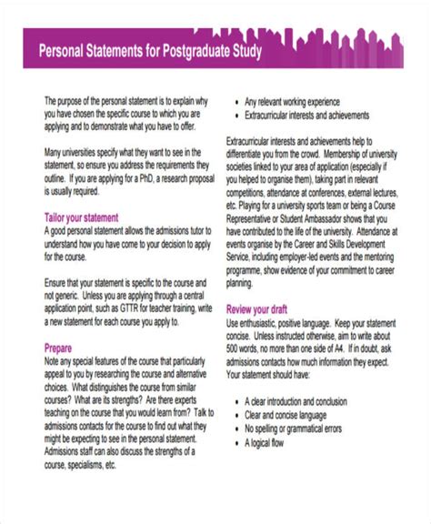 Personal Statement For Postgraduate Dental Study