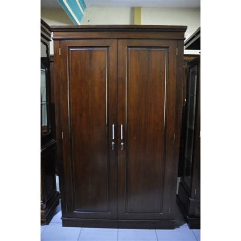 Jual Lemari Pakaian 2 Pintu Full Kayu Jati Tpk Shopee Indonesia