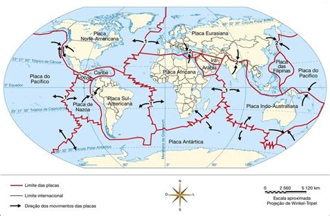 Limites Das Placas Tectonicas Para Colorir Suporte Geografico Images