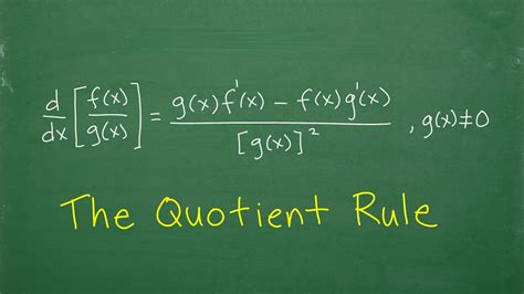 Calculus For Beginners The Quotient RuleStep By Step YouTube