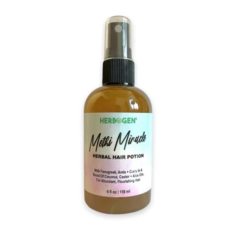 Methi Miracle Herbal Potion Hair Growth Fenugreek Spray Etsy