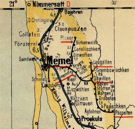 047 Memelland - Bahnen | Poland map, Cartography, Klaipeda