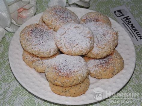 Творожное печенье с маком на рисовой муке в духовке рецепт пошаговый с ...