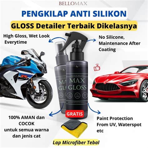 Jual Max Gloss Pengkilap Poles Body Motor Dan Mobil Premium Anti