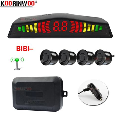 Koorinwoo Car Parktronic With Sensors Rear Parking Sensor Kit Buzzer