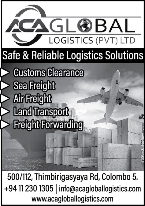 Aca Global Logistics Pvt Ltd Sri Lanka Telecom Rainbowpages