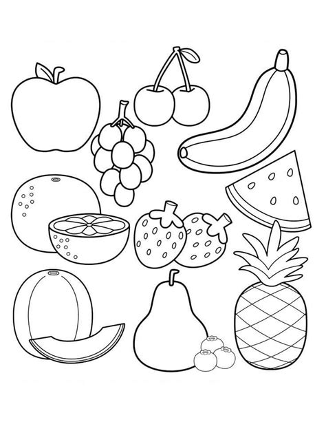 Desenhos De Frutas Para Colorir Imprimir E Pintar Colorir Me