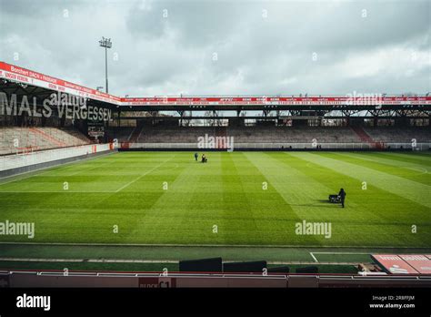 Football Pitch Stadium Goalposts Hi Res Stock Photography And Images