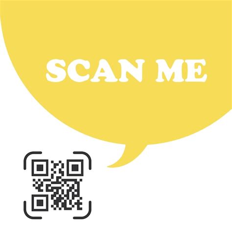 Qr code für smartphone inschrift scannen sie mich mit smartphone symbol