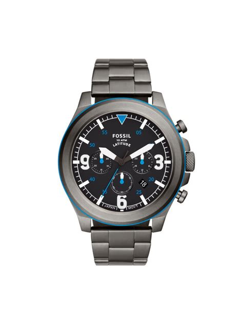 Fossil Uhr Latitude Chronograph Fs Grau Modivo At