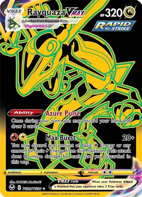 Rayquaza Vmax Silver Tempest Trainer Gallery Tg29 Pokemon Card