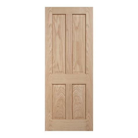 LPD Regency Unfinished Oak 4 Panel Internal Door