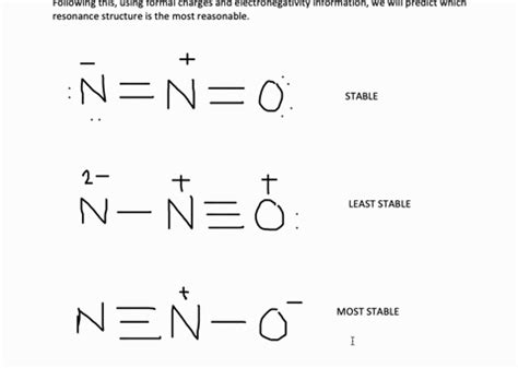 SOLVED:Three resonance structures are possible for dinitrogen monoxide, N2 O (a) Draw the three ...