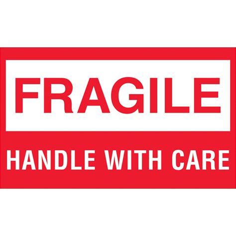 Free Printable Fragile Labels