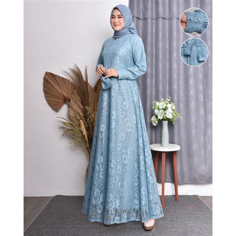 Jual Arora Shop Gamis Wanita Premium Burkat Terbaru Gamis Wanita Jumbo