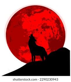 Vector Illustration Howling Wolf Stock Vector (Royalty Free) 2290230943 ...