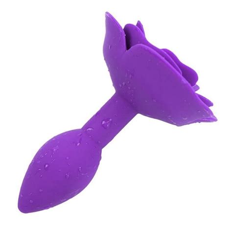 Sextoy Godemichet Anal En Silicone Doux Fleur De Rose Godemichet Anal