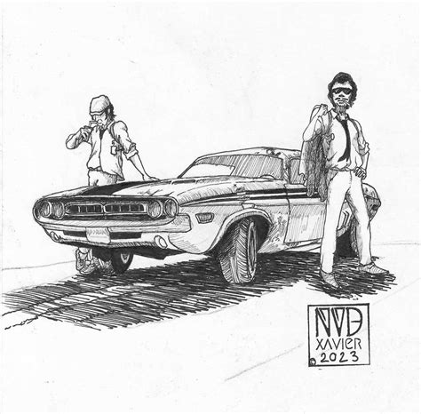 #dodge #inktober by NVDxavier on DeviantArt