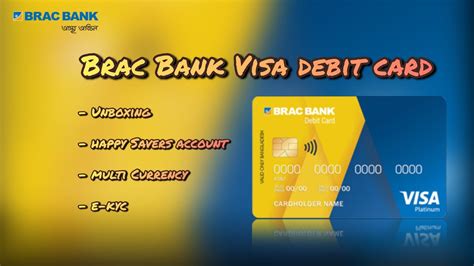 Brac Bank Multi Currency Visa Debit Card Unboxing Barc Bank Happy