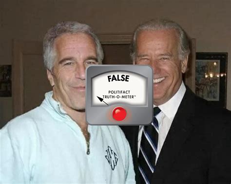 Politifact Image Showing Jeffrey Epstein Joe Biden Posing Together